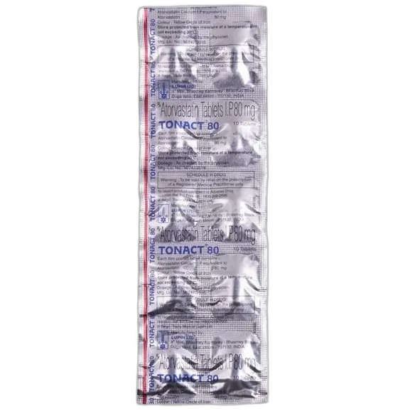 tonact 80mg tablet 10's